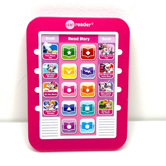 Disney Junior Minnie Me Reader Electronic Storybook 8 Book Library Sound Book - Picture 1 of 2